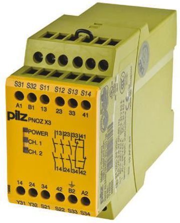 774315 | Pilz Sicherheitsrelais, PNOZ X, 2 Kanal, 24 V Dc, 115 V Ac, B ...